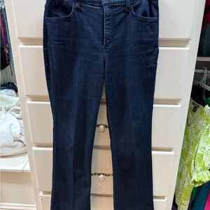 NYDJ Women's Deep Indigo Straight Leg Jeans